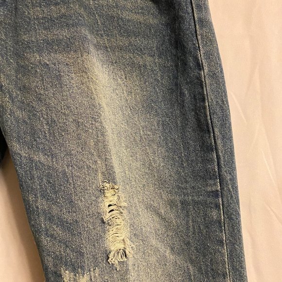 American Legacy Blue Jeans Men's Slim Straight 34X32 Distressed - Picture 7 of 11